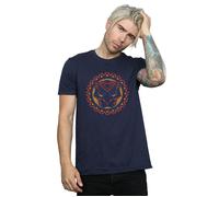 Marvel Men's Black Panther Tribal Panther Icon T-Shirt in Navy | Size: Small Marvel Navy S