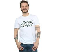 Marvel Men's Black Widow Movie Alt Logo T-Shirt in White | Size: 4XL Marvel White 4XL