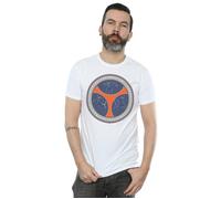 Marvel Men's Black Widow Movie Taskmaster Shield Poses T-Shirt in White | Size: 5XL Marvel White 5XL