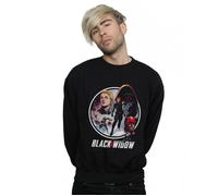 Marvel Men's Black Widow Movie Vintage Circle Sweatshirt | Size: Small Marvel Black S