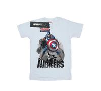 Marvel Mens Captain America Action Pose T-Shirt