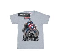 Marvel Mens Captain America Action Pose T-Shirt BI12128