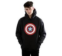 Marvel Men's Captain America Civil War Shield Hoodie Black XXX-Large