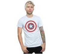Marvel Men's Captain America Civil War Shield T-Shirt in Grey | Size: Large Marvel Grey L