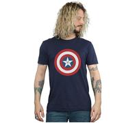 Marvel Men's Captain America Civil War Shield T-Shirt in Navy | Size: Medium Marvel Navy M