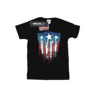 Marvel Mens Captain America Flag Shield T-Shirt