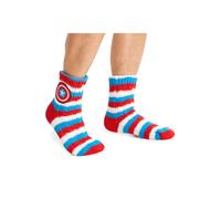 Marvel Men's Captain America Fluffy Socks Marvel Multicolor One Size
