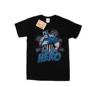 Marvel Mens Captain America Full Time Hero T-Shirt BI37590