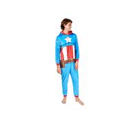 Marvel Men's Captain America Onesie in Blue | Size: Medium Marvel Blue M