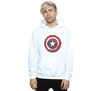 Marvel Men's Captain America Splatter Shield Hoodie