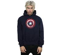 Marvel Men's Captain America Splatter Shield Hoodie