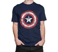 Marvel Mens Captain America T-Shirt Multicoloured XX - Large