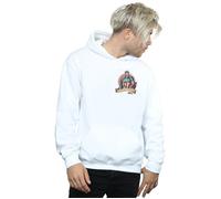 Marvel Men's Captain America Tattoo Breast Print Hoodie in White | Size: Small Marvel White S