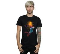 Marvel Men's Captain Nebula Flight T-Shirt in Black | Size: Large Marvel Black L