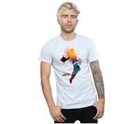 Marvel Men's Captain Nebula Flight T-Shirt in Grey | Size: Large Marvel Grey L