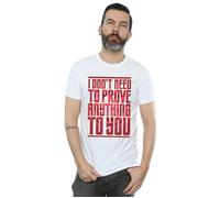 Marvel Men's Captain Prove Anything T-Shirt in White | Size: 4XL Marvel White 4XL