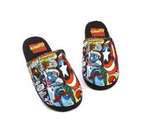 (11-12 UK) Marvel Avengers Slippers Comic Mens Slip On House Shoes Loafers