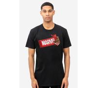 Marvel Men's Choc Brick T-Shirt Black | Size: Medium Marvel Black M