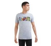Marvel Men's Comic Strip Logo Cotton T-Shirt Grey | Size: Small Marvel Grey S
