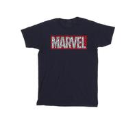 Marvel Mens Comics Hearts Logo T-Shirt BI38150