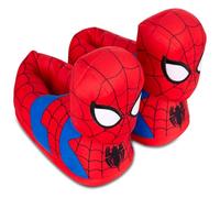 Marvel Mens Comics Spiderman Slippers - Spiderman 3D Plush Slippers - Spiderman, Captain America, Ironman and Hulk Plush Slippers