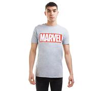 Official Marvel MensCore Logo T-shirt Grey S - XXL