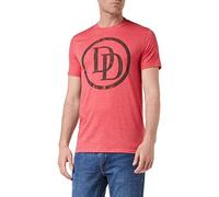 Marvel Men's Daredevil Logo T-Shirt, Red (Heather Red HTR), XX (Size:XX-Large)