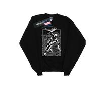 (4XL, Black) Marvel Mens Daredevil Silhouette Sweatshirt