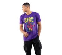 Marvel Men's Deadpool 90's Cotton T-Shirt in Purple | Size: Medium Marvel Purple M