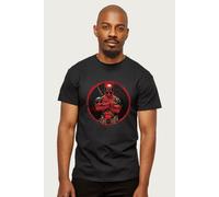 Marvel Men's Deadpool Blood Splatter Arms Folded T-Shirt in Black | Size: 2XL Marvel Black 2XL