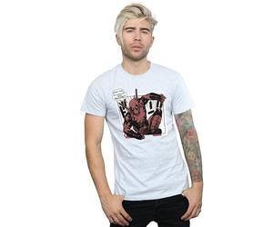 Marvel Men's Deadpool Breaktime Tacos T-Shirt in Grey | Size: 2XL Marvel Grey 2XL
