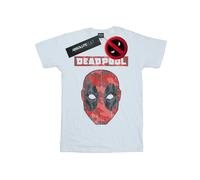 (M, White) Marvel Mens Deadpool Camo Head T-Shirt