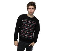 Marvel Men's Deadpool Christmas Sweatshirt in Black | Size: 2XL Marvel Black 2XL