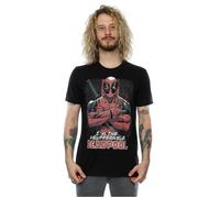 Marvel Men's Deadpool Crossed Arms T-Shirt in Black | Size: 3XL Marvel Black 3XL