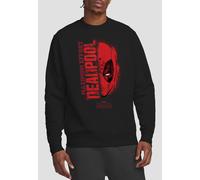 Marvel Men's DEADPOOL GRAFFITI PORTRAIT Sweatshirt, Black | Size: Medium Marvel Black M