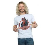 Marvel Men's Deadpool Gun Finger T-Shirt in Grey | Size: Small Marvel Grey S