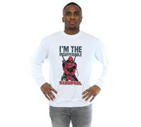 Marvel Men's Deadpool I´m The Insufferable Sweatshirt in White | Size: Large Marvel White L