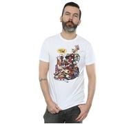 Marvel Men's Deadpool Merchandise Royalties T-Shirt in White | Size: 3XL Marvel White 3XL
