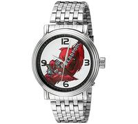 Marvel Men's 'Deadpool' Quartz Metal and Stainless Steel Automatic Watch, Color:Silver-Toned (Model: W002857)