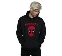 Marvel Men's Deadpool Seriously Hoodie Black Small