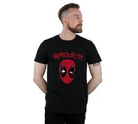 Marvel Men's Deadpool Seriously T-Shirt Black Medium