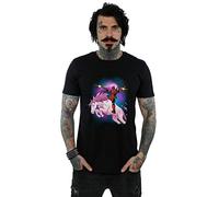 Marvel Men's Deadpool Space Unicorn T-Shirt Black XXX-Large