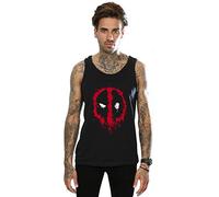 Marvel Men's Deadpool Splat Face Vest Black X-Large
