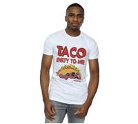 Marvel Men's Deadpool Taco Dirty To Me T-Shirt in White | Size: 2XL Marvel White 2XL
