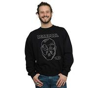 Marvel Men's Deadpool This Is Just Lazy Sweatshirt Black Medium