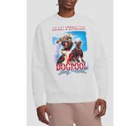 Marvel Men's DEADPOOL & WOLVERINE DEADPOOL MARY PUPPINS BOOTLEG Sweatshirt, White | Size: Small Marvel White S