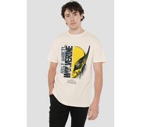 Marvel Men's DEADPOOL & WOLVERINE GRAFFITI PORTRAIT T-Shirt, Natural | Size: 2XL Marvel Natural 2XL
