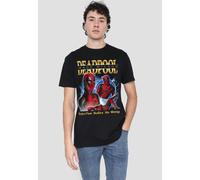 Marvel Men's DEADPOOL & WOLVERINE HUNGY WADE DEADPOOL BOOTLEG T-Shirt, Black | Size: 4XL Marvel Black 4XL