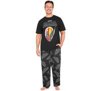 Marvel Deadpool and Wolverine Mens Pyjama Set, Soft Comfortable PJs Loungewear - Gifts for Men (Black Deadpool Wolverine, L)