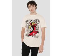 Marvel Men's DEADPOOL & WOLVERINE SKETCHBOOK LADYPOOL ATTACKS T-Shirt, Natural | Size: 2XL Marvel Natural 2XL